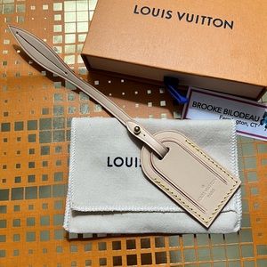 SOLD- AUTHENTIC LOUIS VUITTON LUGGAGE TAG  - BRAND NEW IN BOX W/ RECEIPT